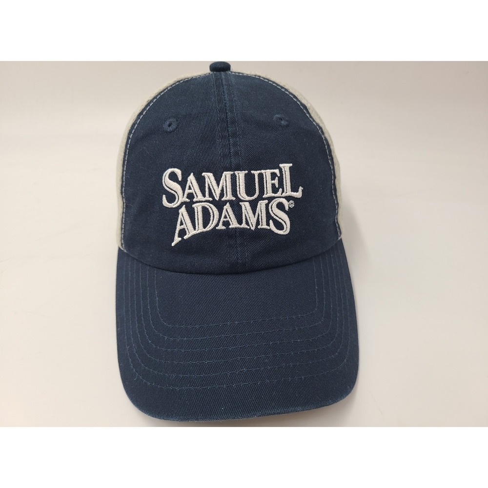 Samuel Adams Mesh Trucker Adjustable Hat Cap Beer Casual Baseball Men Women Blue